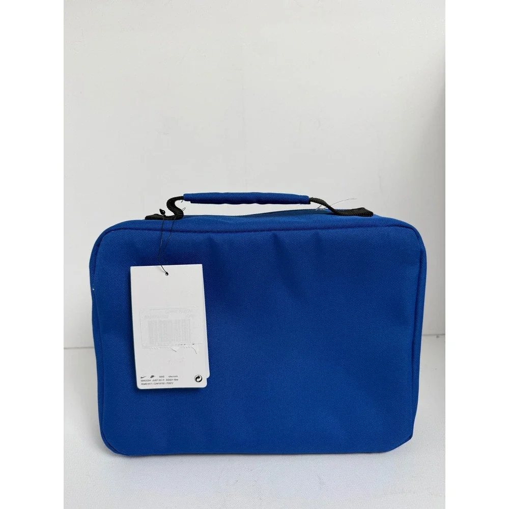 Nike Insulated Lunch Bag Unisex OS Blue Polyester Classic Logo School Travel 6L